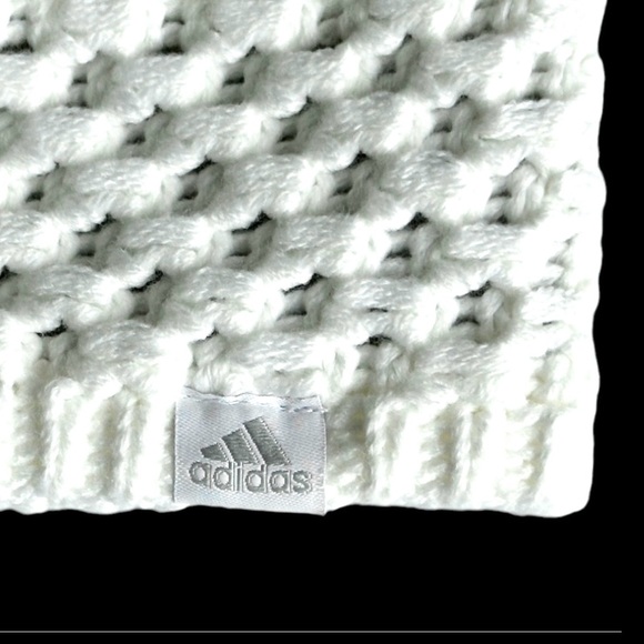 Adidas Knit Headband White With Fleece Lining NEW WITH TAGS - Picture 5 of 5